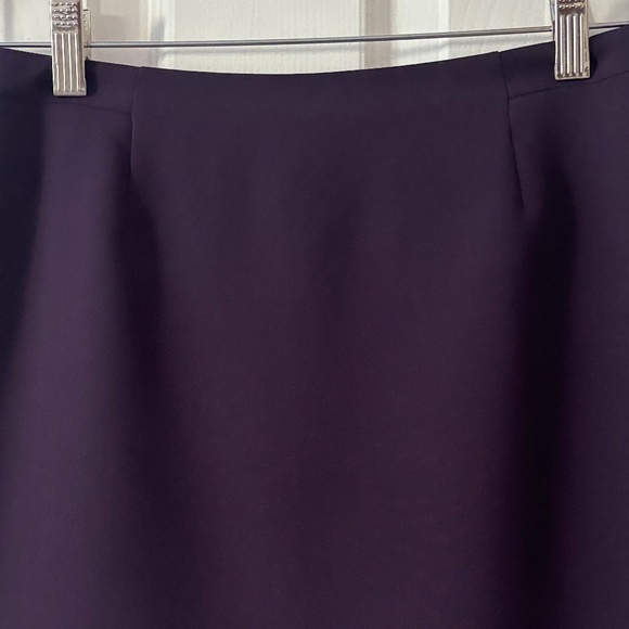 Vintage Petite Sophisticate Skirt - Eggplant Purple Size 4P - Picture 4 of 7